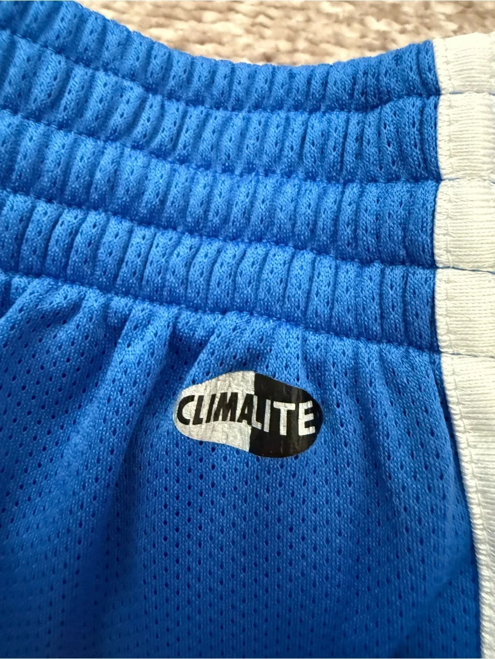Vintage Adidas Track Pants Mens Blue 3 White Stripes A03001 Size L ClimaProof